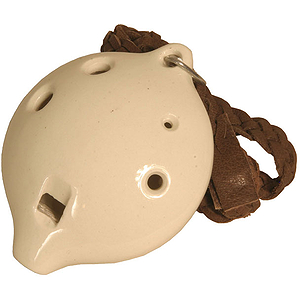 Ocarina, Necklace, Alto G, White
