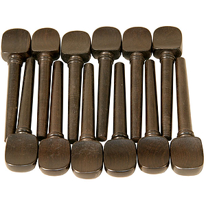 Oud Pegs, Set of 12, Ebony