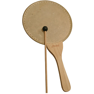 Paddle Drum, 12", Natural, W/ Mallet