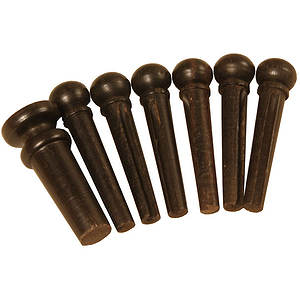 Bridge & End Pin Set (6+1), Ebony