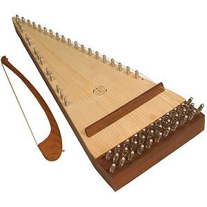 Psaltery, 32 String, Knotwork, W Bow