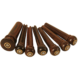 Bridge & End Pins (6+1), Rosewood, Pearl