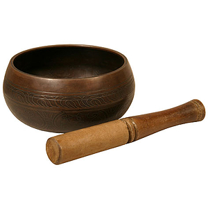 Singing Bowl, Decorated, 4 3/4"