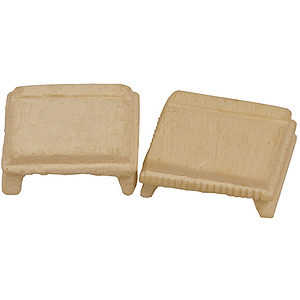 Sarangi Sympathetic Nut, Bone, 2 Pc.