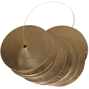 Nickeled Brass Jingles, 10 Count