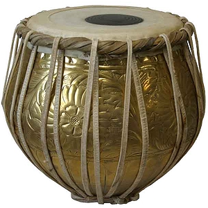 Tabla, Brass Embossed, Bayan Only
