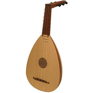 Lute-kulele T, Tenor, Variegated, Pegs