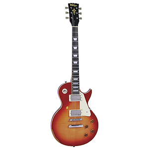 Vintage Guitars Icon V100 Electric Guitar - Distressed Cherry Sunburst