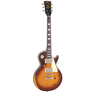 Vintage Guitars Icon V100 Electric Guitar - Distressed Tobacco Sunburst