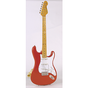 Vintage Guitars V6 Reissue Series Electric Guitar - Firenza Red