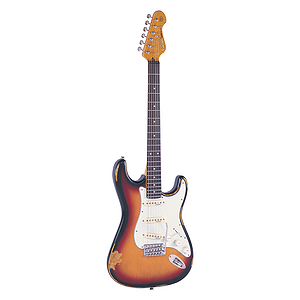 Vintage Guitars Icon V6 Electric Guitar - Distressed Sunburst