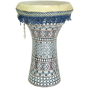 Mosaic Wooden Doumbek, Large