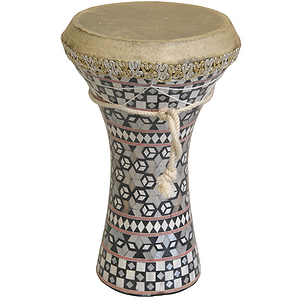 Mosaic Wooden Doumbek, Medium