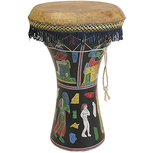 Pharaonic Wooden Doumbek, Large