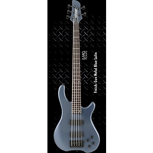 Fernandes Tremor 5 Deluxe 5-String Bass Guitar - Gun Metal Blue Satin