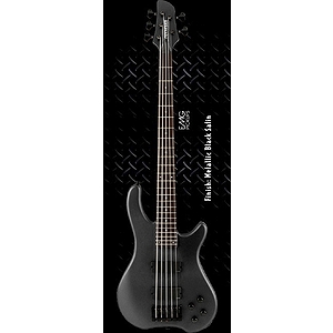 Fernandes Tremor 5 Deluxe 5-String Bass Guitar - Metallic Black Satin