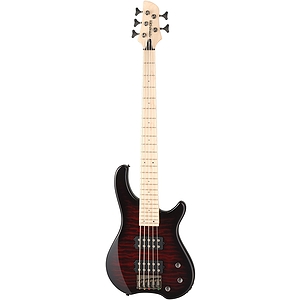 Fernandes Tremor 5 X 5-string Bass Guitar - Black Cherry Burst