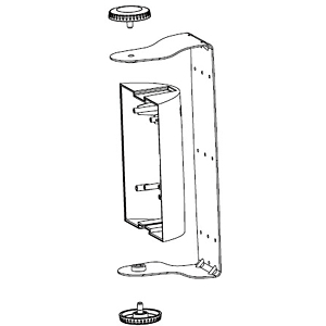 QSC AD-YM8T Yoke Mount with Transformer for AD-S82 Models
