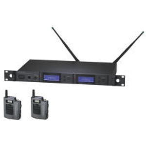 Audio-Technica 5000 Series AEW-5111C Dual Body-pack UHF Wireless System - C-band Frequencies - For Vocals and Instruments