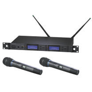 Audio-Technica 5000 Series AEW-5233C Dual Handheld Condenser Wireless Mic System - C-band Frequencies