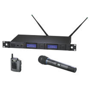Audio-Technica 5000 Series AEW-5316C Dual Wireless System with Body-pack and Handheld Transmitters - C-band Frequencies