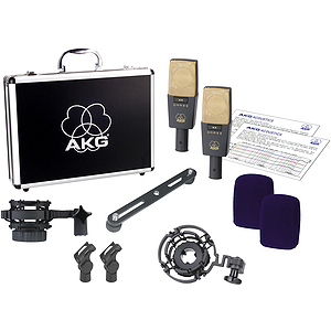 AKG C 414 B-XL II/ST Multi-Pattern Studio Condenser Microphone - Stereo Pair