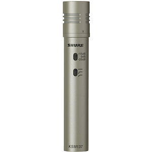 Shure KSM137/SL Studio Cardioid Condenser Instrument Microphone - Stereo Pair