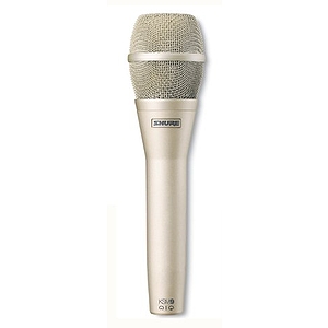 Shure KSM9-SL Cardioid/Supercardioid Condenser Vocal Microphone - Champagne/Silver Finish