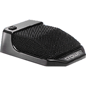 Crown PCC-130SPP Miniature Boundary Microphone - Black w/ 1/4" Stereo Phone Plug