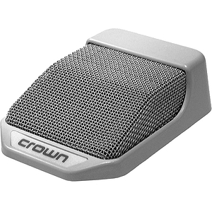 Crown PCC-130WSPP Miniature Boundary Microphone - White w/ 1/4" Stereo Phone Plug