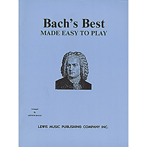 Bach's Best Made Easy To Play