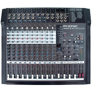 Phonic Impact 8.4X 12-Channel Mic/Line Mixer with DFX