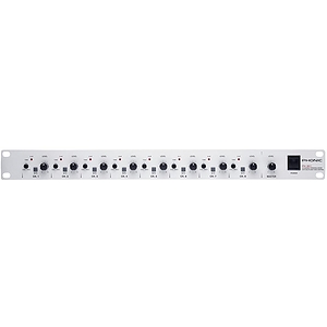 Phonic PM 801 Single Rack Unit 8-Channel Mixer with Tone Control