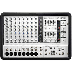 Phonic POWERPOD 885 PLUS 800W 8-Channel Powered Mixer w Dual Graphic EQ and DFX