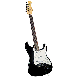 Gladiator GL-011 S-Style Electric Guitar - Black