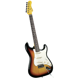 Gladiator GL-111 S-Style Electric Guitar - 3 tone sunburst