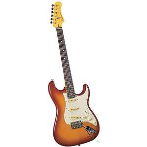 Gladiator GL-211 S-Style Electric Guitar - Brown sunburst