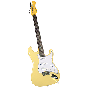 Gladiator GL-211 S-Style Electric Guitar - Vintage White
