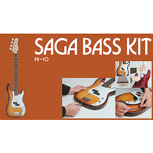 Saga PB-10 P Style Make-Your-Own Electric Bass Kit