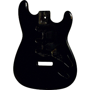 Golden Gate S-201 S Style Guitar Body - Black
