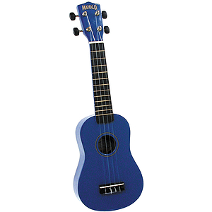 Mahalo U-30BU Soprano Ukulele - Blue w/Gig Bag