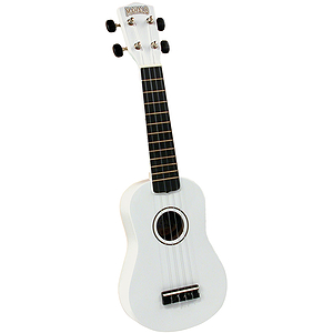 Mahalo U-30WT Soprano Ukulele - White w/Gig Bag