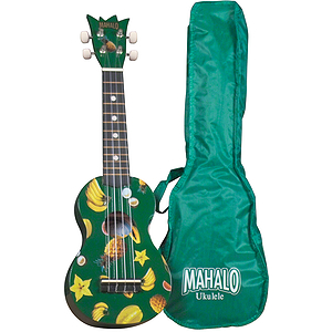 Mahalo UK-30G Soprano Ukulele Outfit - Green