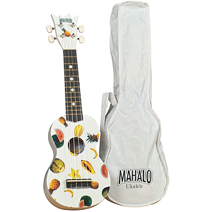 Mahalo UK-30W Soprano Ukulele Outfit - White