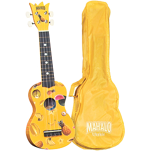 Mahalo UK-30Y Soprano Ukulele Outfit - Yellow