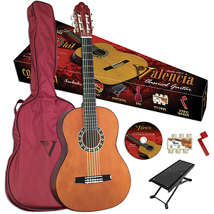 Valencia VG-CG1KN Student Classical Guitar Outfit - Natural - 3/4-size