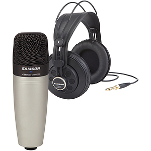 Samson Audio C01/SR850 - Condenser Mic / Headphones Bundle