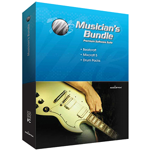 Acoustica Musician's Bundle - Mixcraft, Beatcraft, +Drums & BBox Recording Software Package