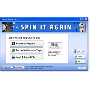 Acoustica Spin It Again Digital LP and Cassette Converter for Windows