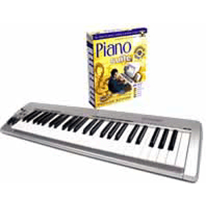 Adventus Piano Suite Deluxe Keyboard Bundle - Piano instruction Software and MIDI Keyboard
